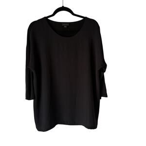 J Jill Wearever Shirt Womens Medium 3/4‎ Sleeve Stretch Pullover Top